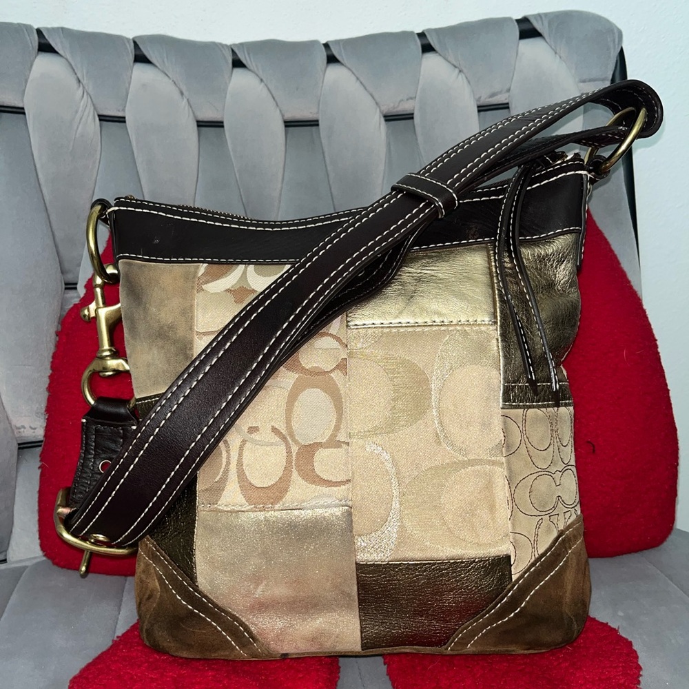 Coach patchwork shoulder/ crossbody bag